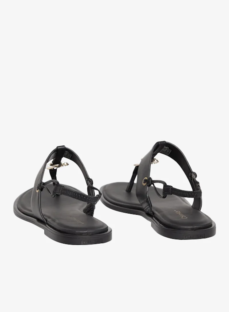 CALVIN KLEIN  Filomena - Leather Sling Sandals for Women | Best Price UAE